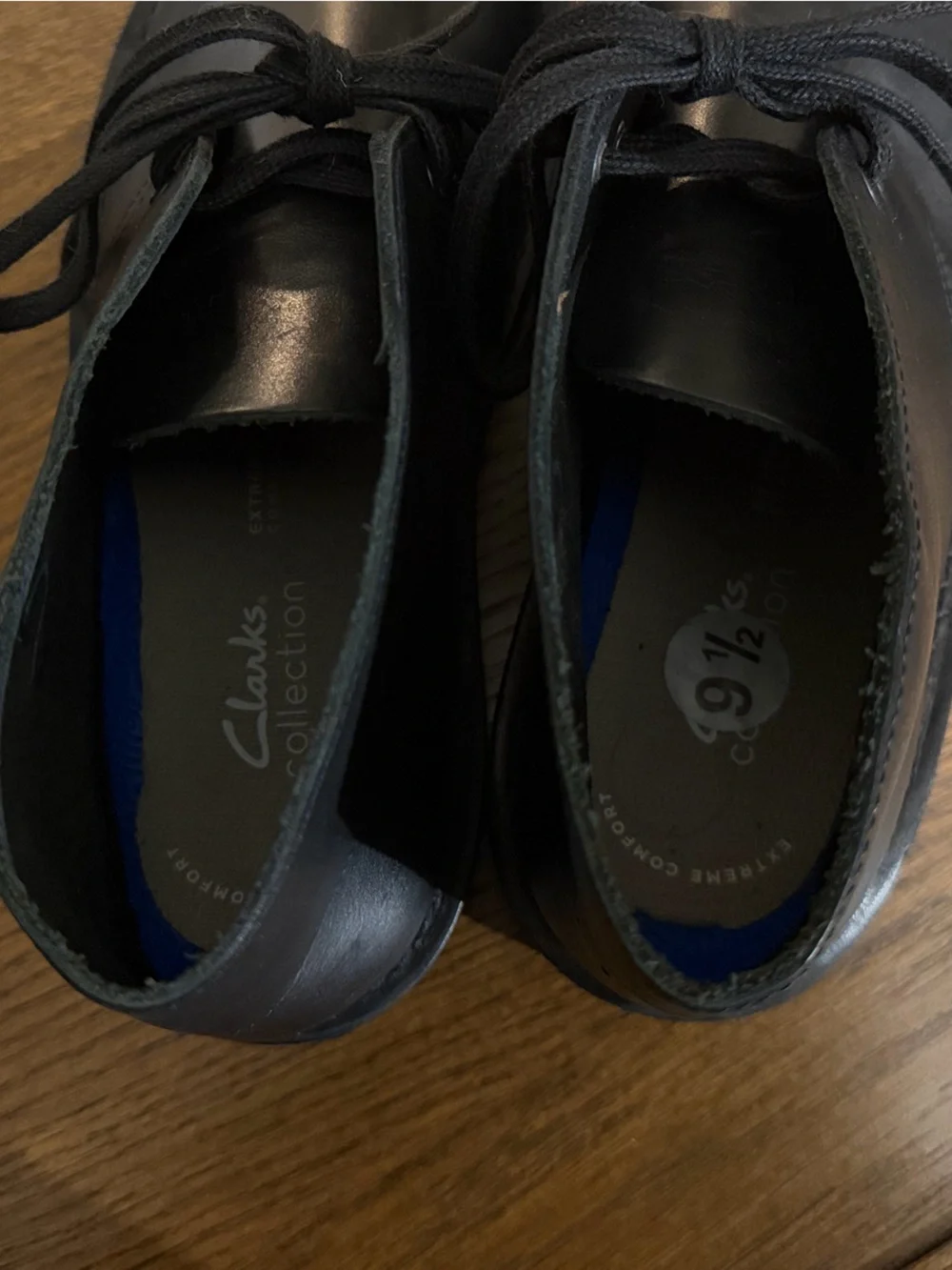 Clarks Black Leather Chukka Boots